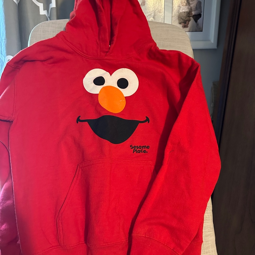 Official sesame place Elmo hoodie